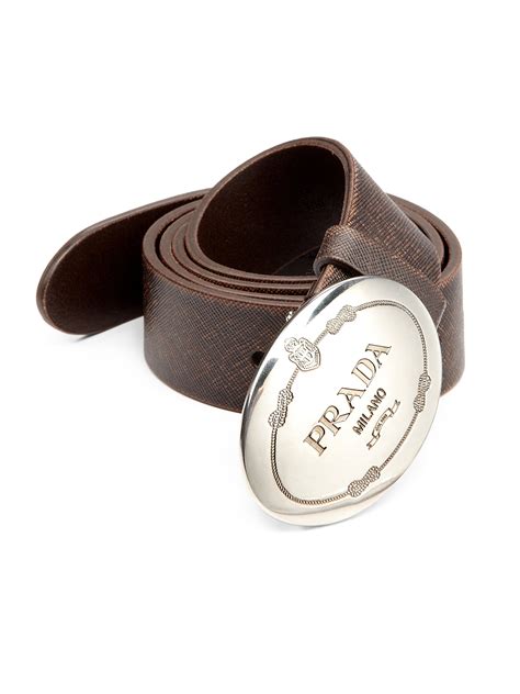 mens brown prada belt|Prada cinture belt men's.